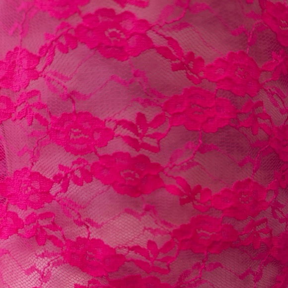 Tart Intimates Small Pink Lace Chemise Babydoll Lingerie Set NWT Sexy Sheer - Picture 3 of 10